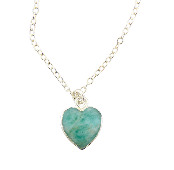 Amazonite Heart
