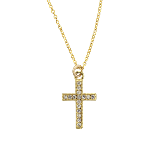 CZ Cross Necklace
