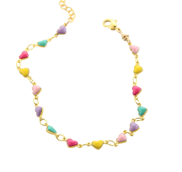 Enamel - Candy Hearts Bracelet