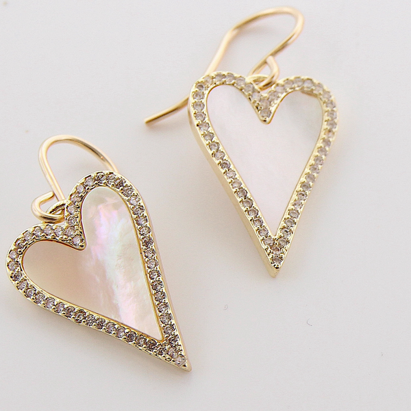 Mother of Pearl and CZ Necklace