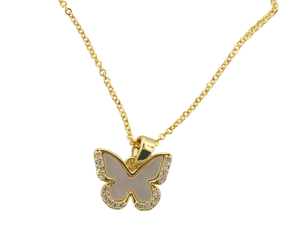 Mother Of Pearl Sparkly Butterfly