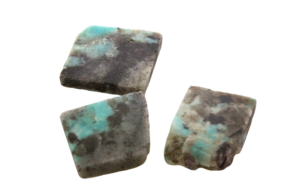 Amazonite & Smokey Quartz Slices