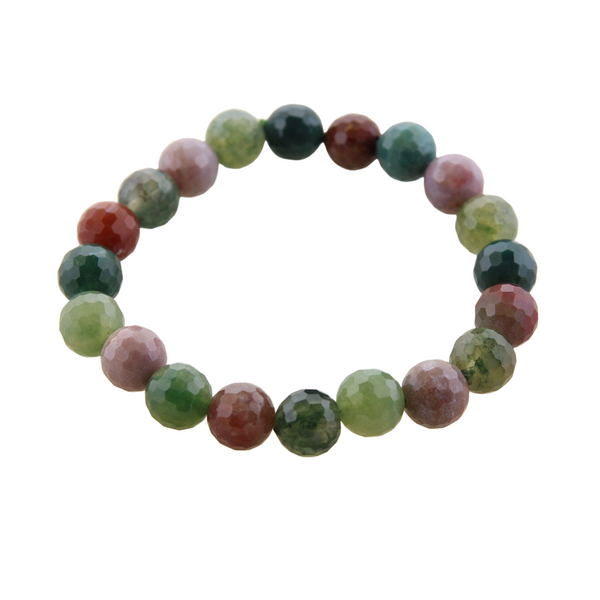 Stretch Bracelet - Moss Agate 10mm