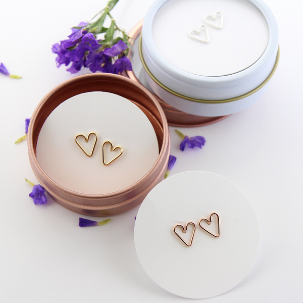 Heart Studs