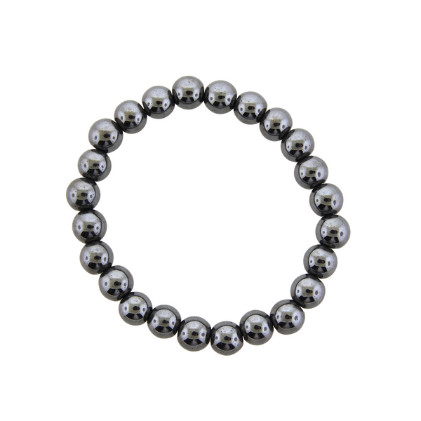 Stretch Bracelet -Hematite 8mm