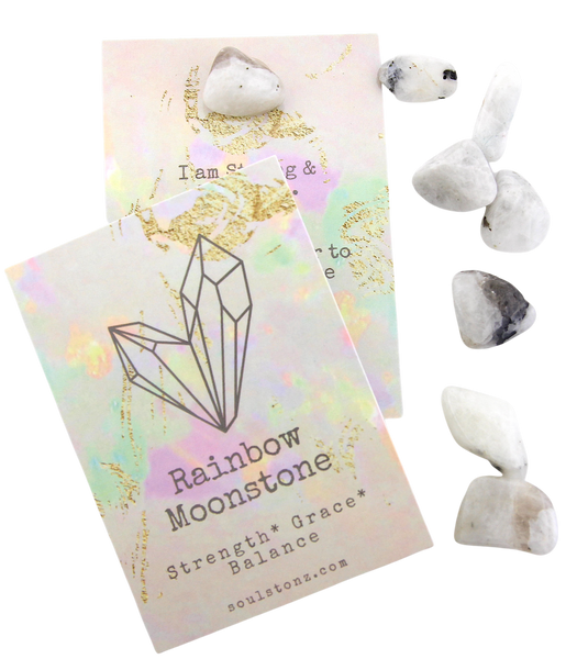 Rainbow Moonstone Affirmation Card