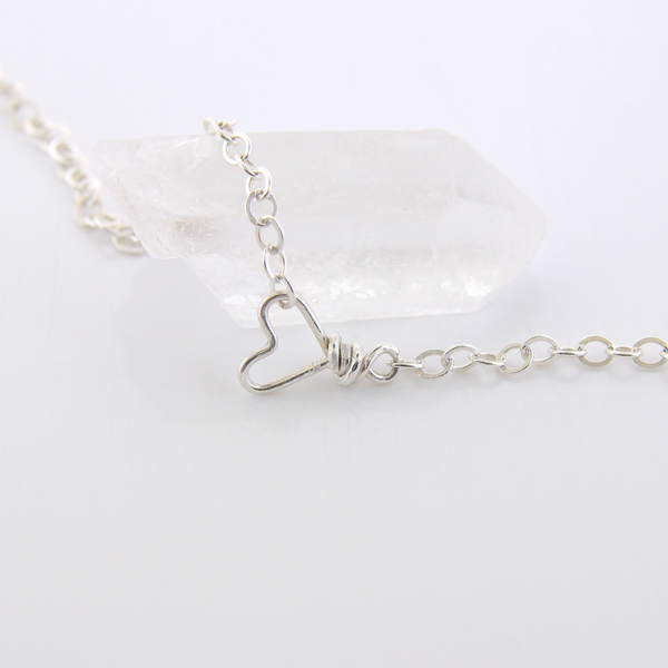 Sweet & Simple Heart Necklace - Sterling Silver