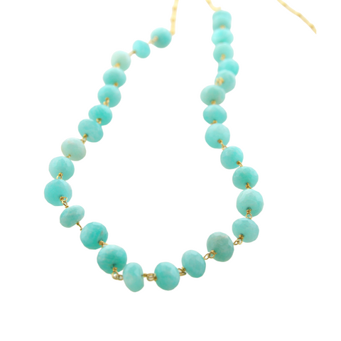 Beaded Chain Long Necklace 