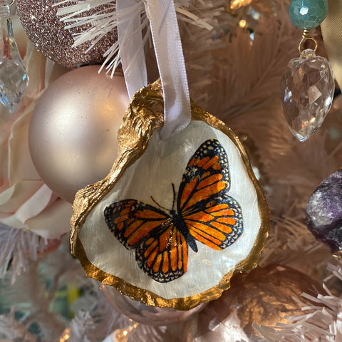 Butterfly Oyster Shell Ornaments