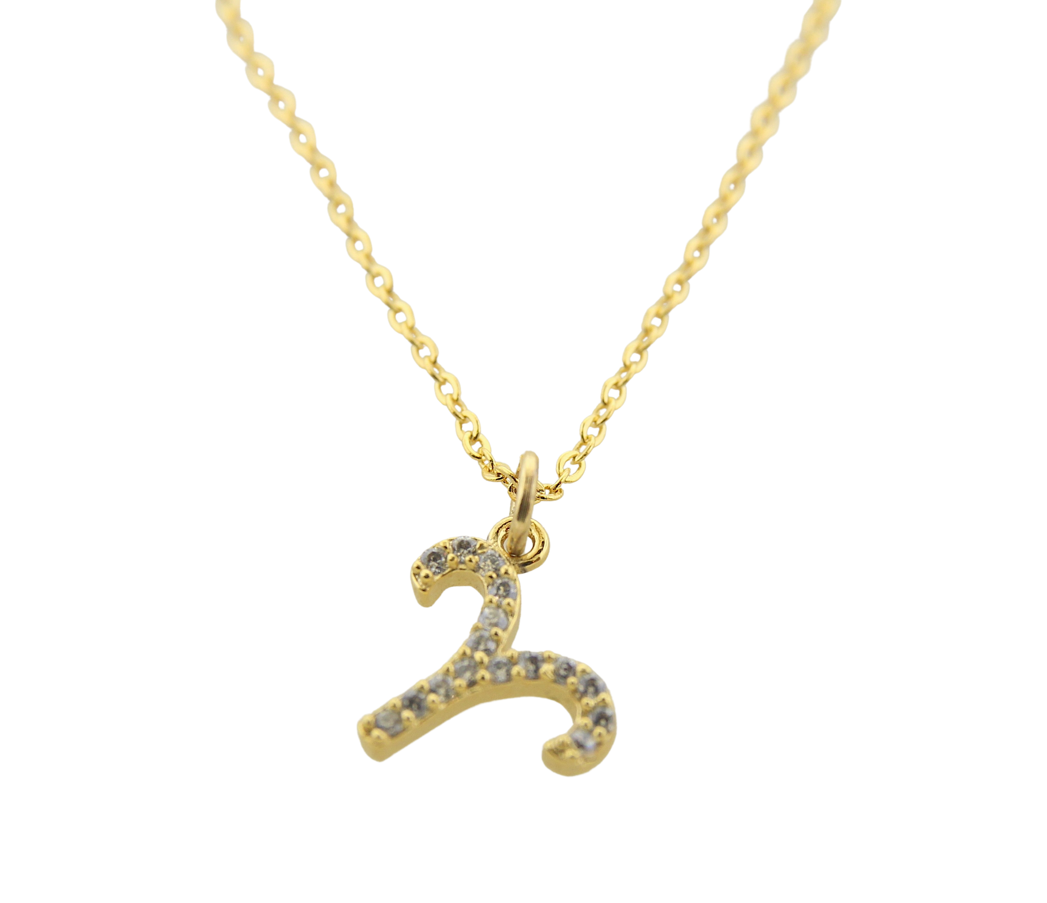 Aries CZ Zodiac Necklace