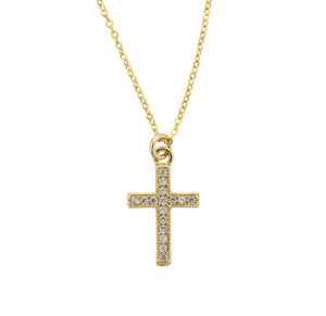 CZ Cross Necklace