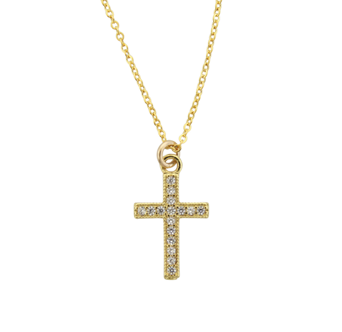 CZ Cross Necklace