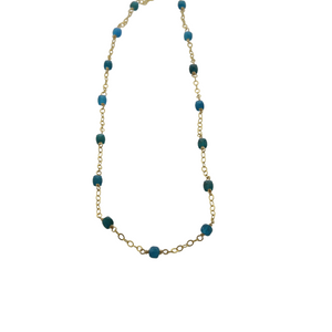 Capri - Apatite Beaded Chain Necklace