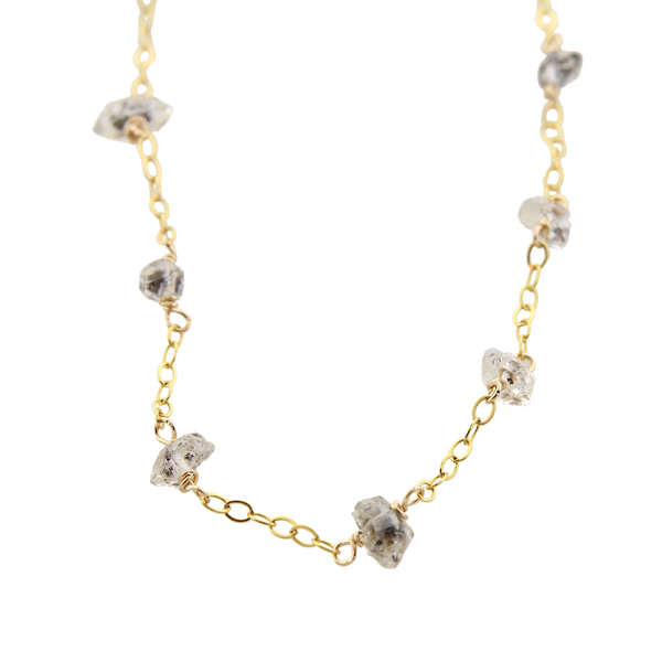 Capri - Herkimer Diamond (Quartz) on Chain