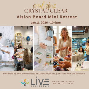 Crystal Clear Vision Board Mini Retreat Jan 11, 2026., 10-3pm