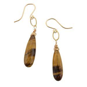 Dainty Drops - Tigers Eye Lg