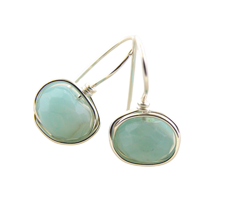 Enduring Earring - Amazonite Sterling Silver