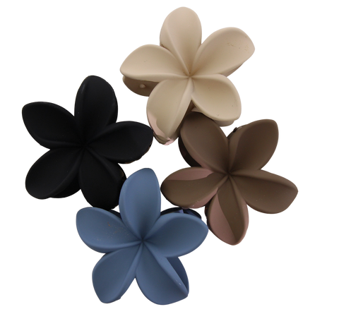 Plumeria Flower Hair Claw - Assorted Colors