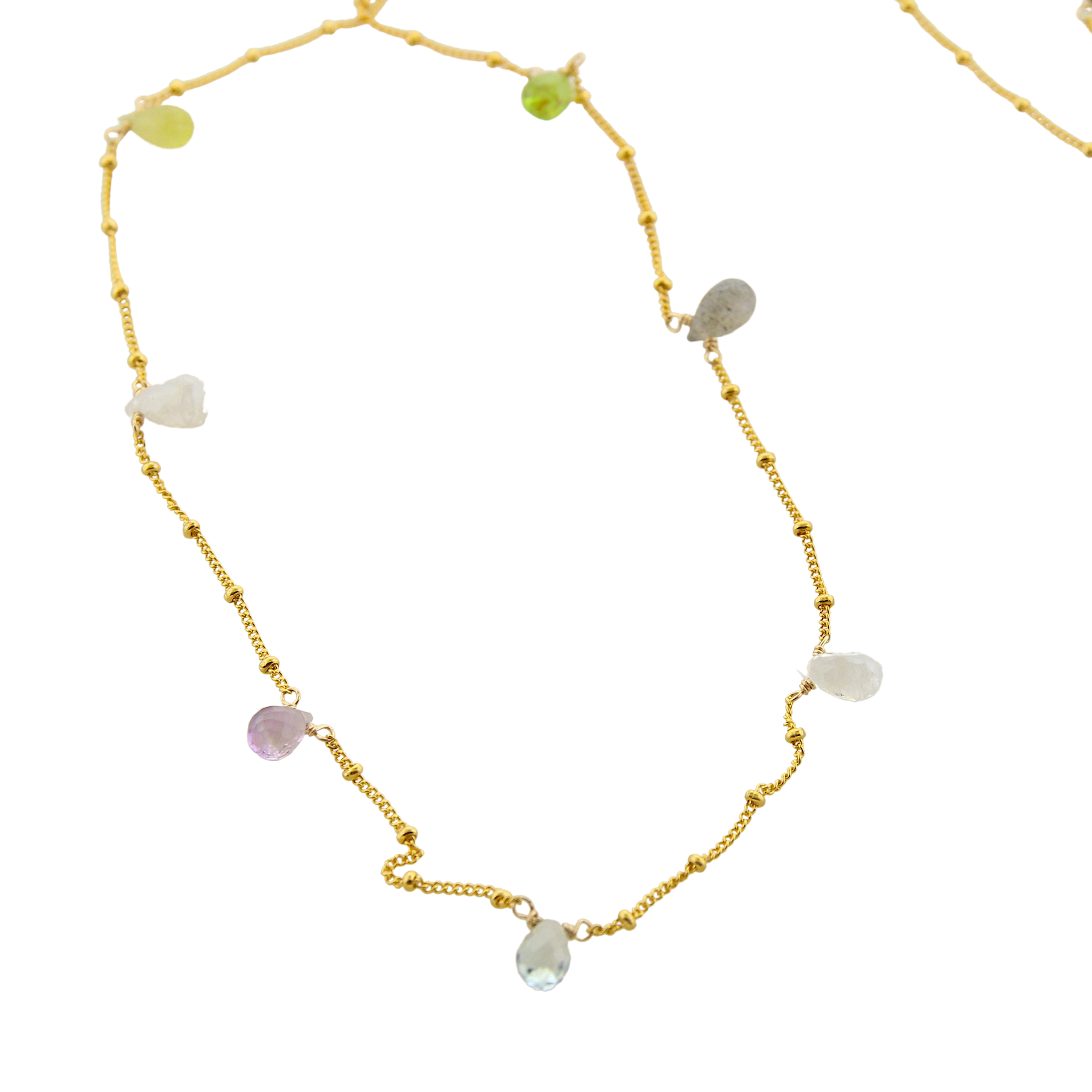 Ethereal Necklace - Multi Briolettes