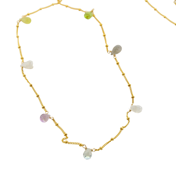 Ethereal Necklace - Multi Briolettes