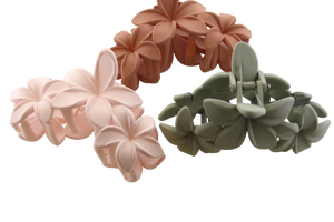 Hibiscus 3 Flower Hair Claw - Assorted Colors