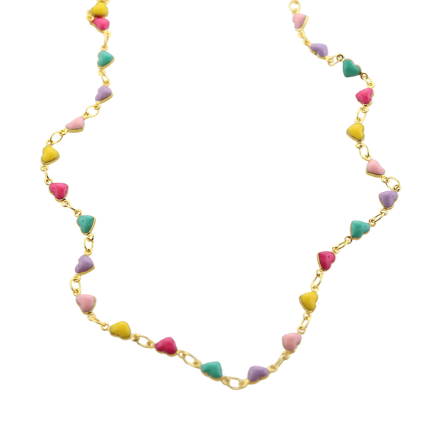 Enamel - Candy Hearts Necklace
