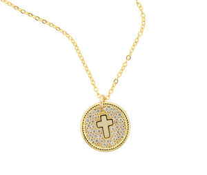Circle Cross Necklace