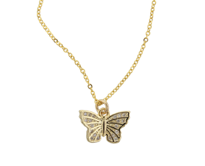 CZ Small Butterfly Necklace