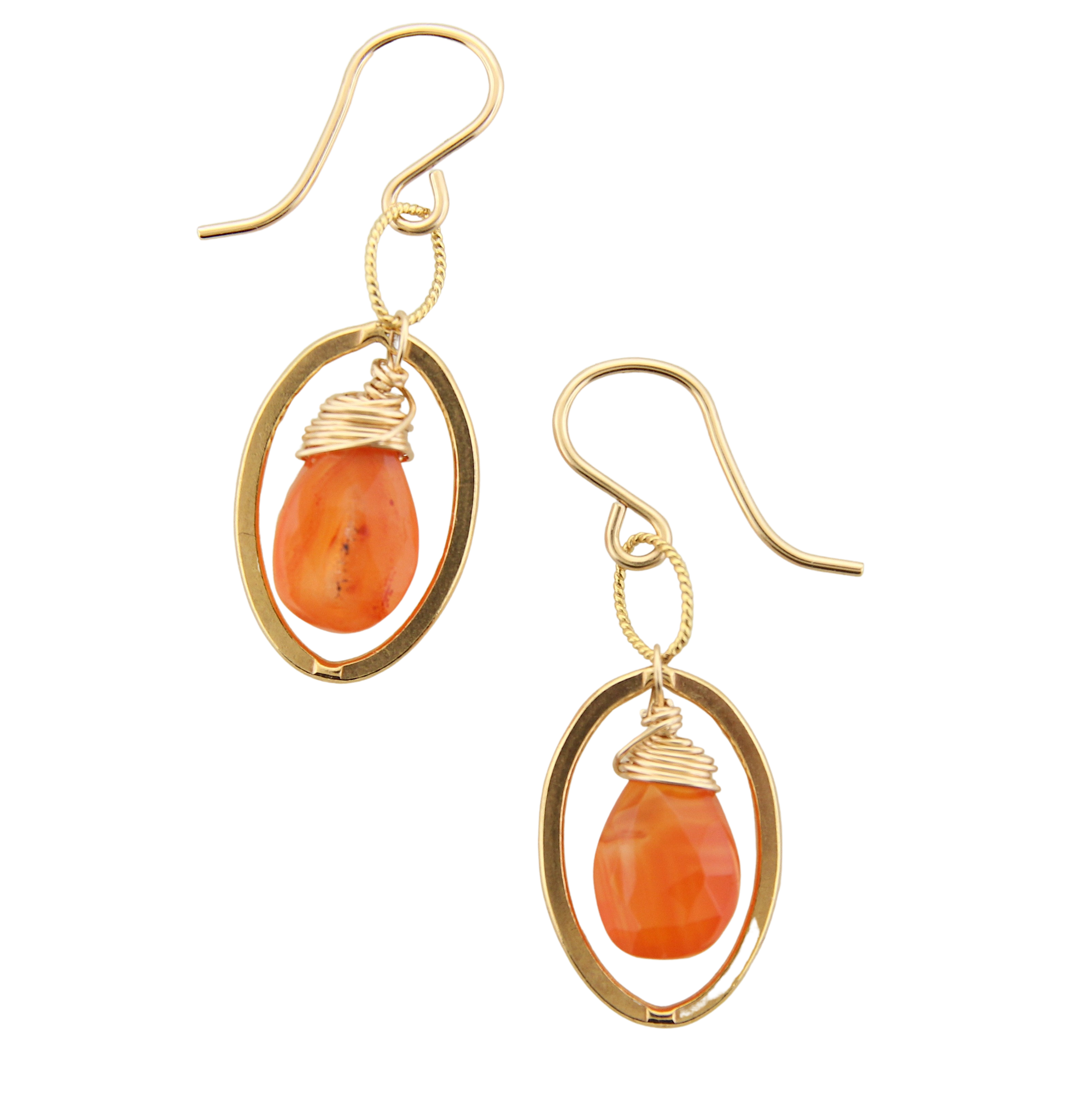 Diana Earring - Carnelian