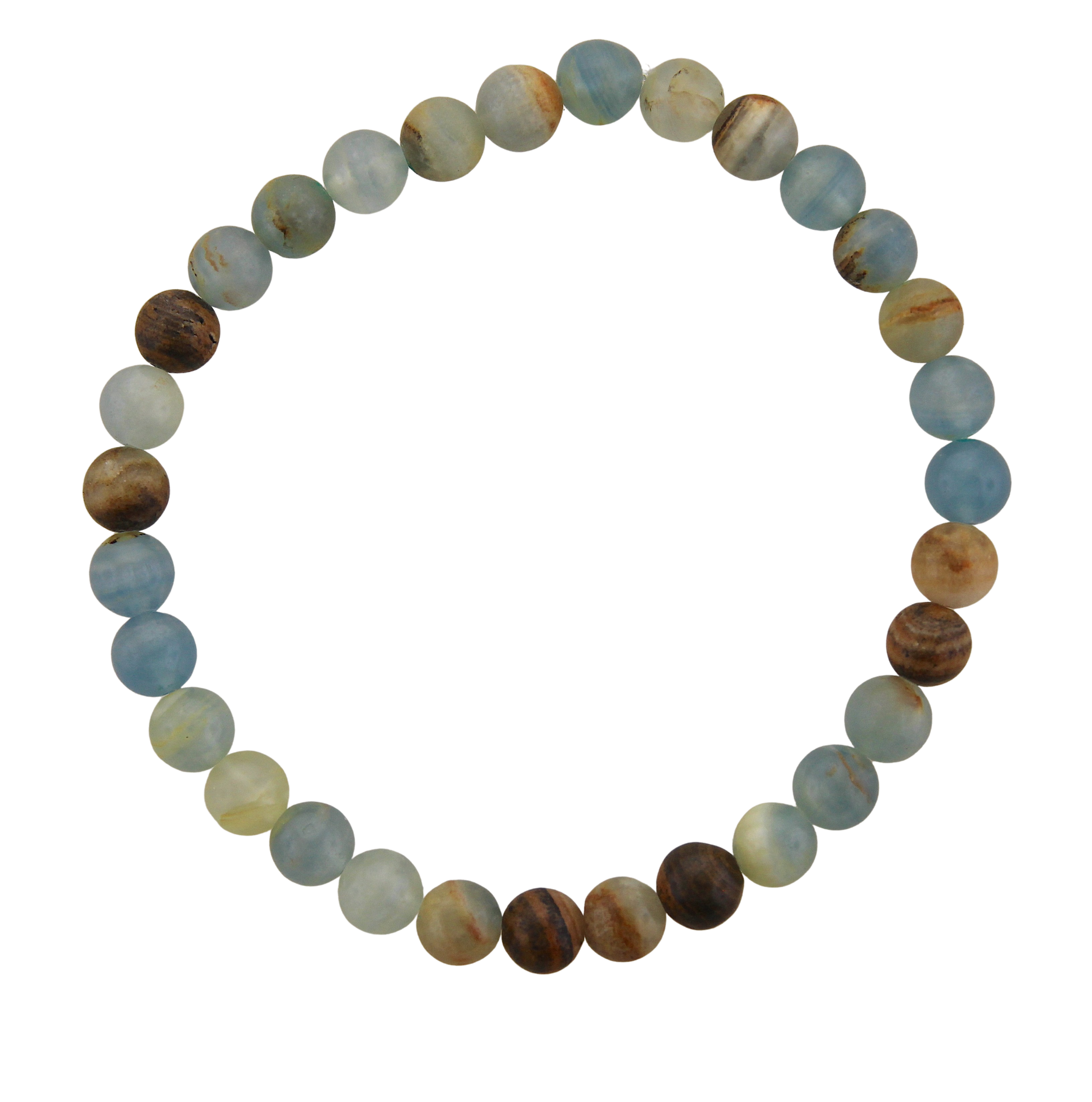 Stretch Bracelet - Blue Onyx 6mm