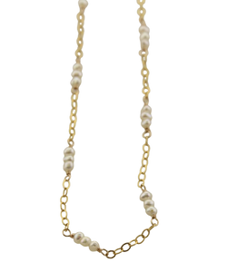 Lexi-Freshwater Pearls on Gold-filled Chain