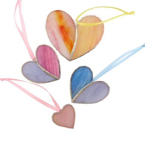 Stain Glass Hearts