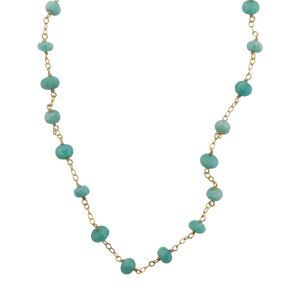 Capri - Amazonite Beaded Chain Necklace