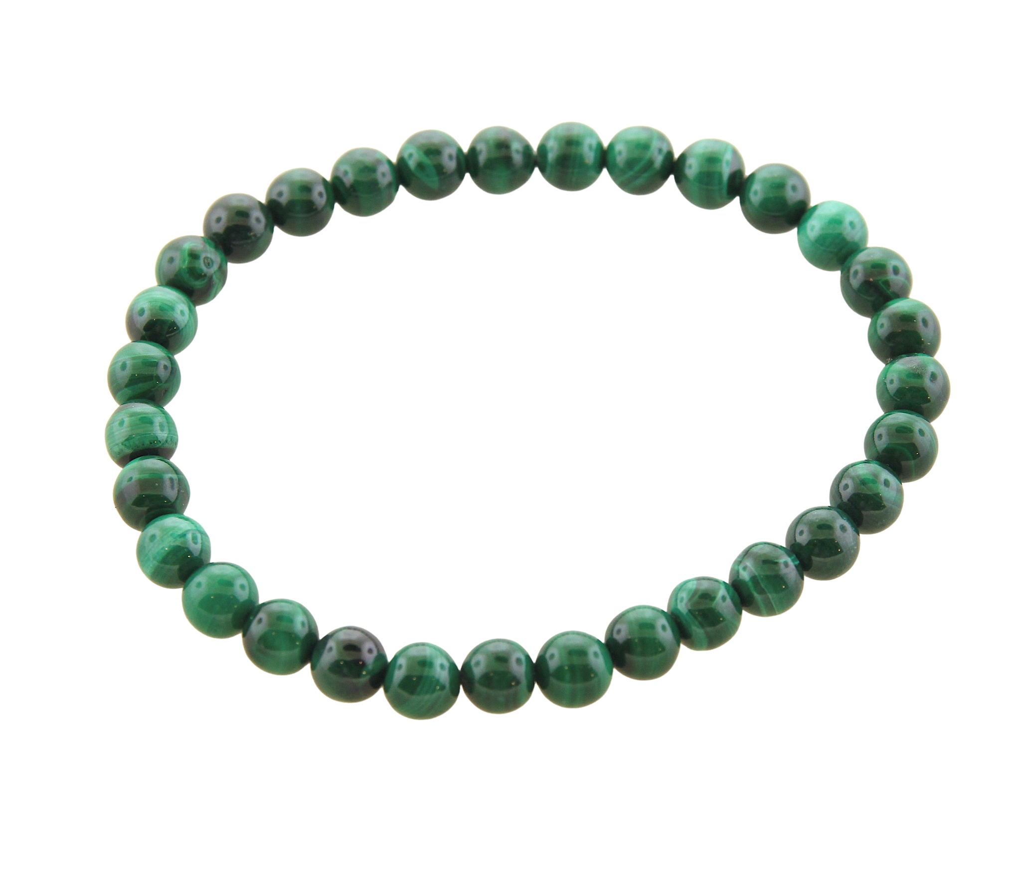 Stretch Bracelet -Malachite 6mm