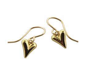 Tiny Puff Heart Earrings