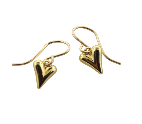 Tiny Puff Heart Earrings