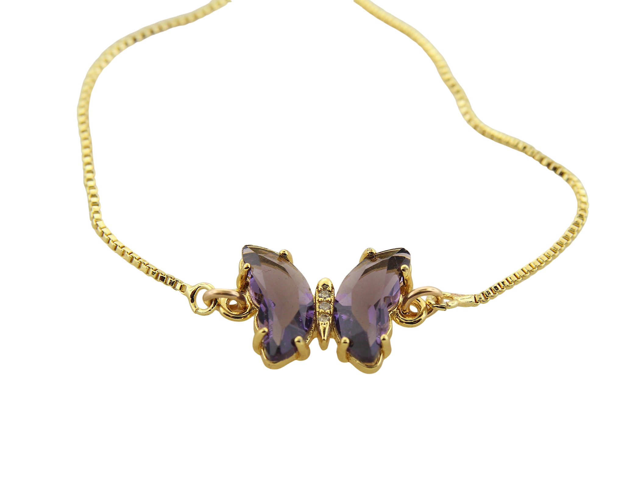 Butterfly Charm Adjustable Bracelet