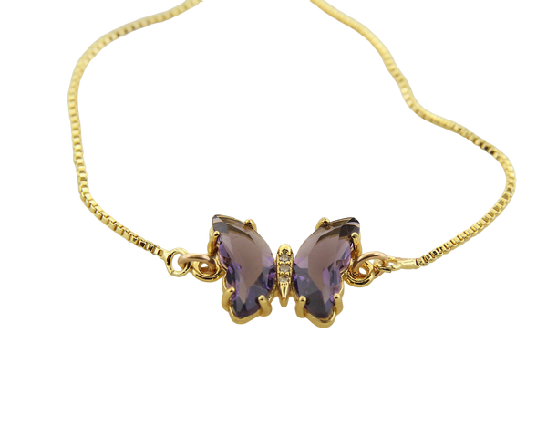 Butterfly Charm Adjustable Bracelet