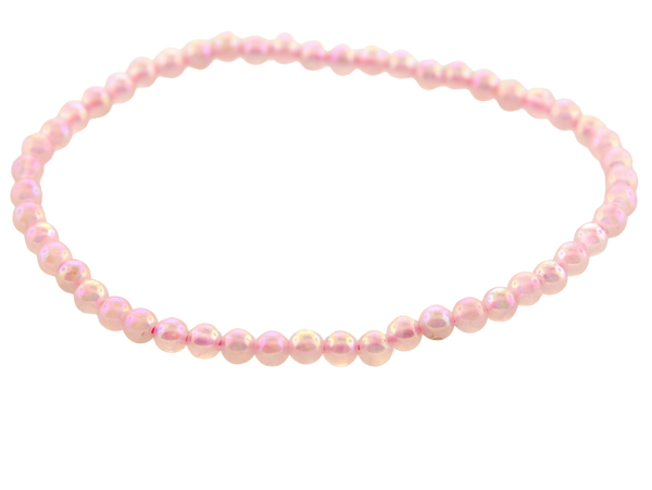 Stretch Bracelet - Aura Rose Quartz4mm