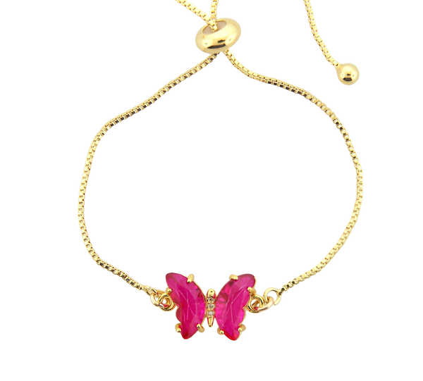 Butterfly Charm Adjustable Bracelet
