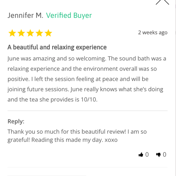 Sound Bath - Crystals & Tea Experience