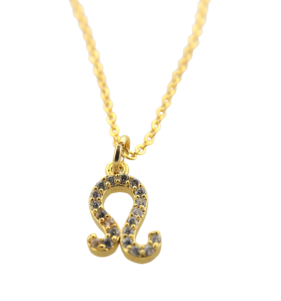 Leo CZ Zodiac Necklace