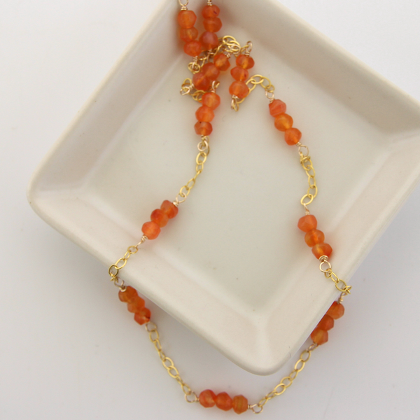 Lexi-Carnelian on Gold filed Chai