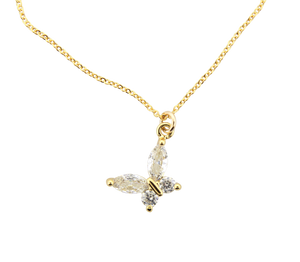 Marquee CZ Cut Butterfly Pendant