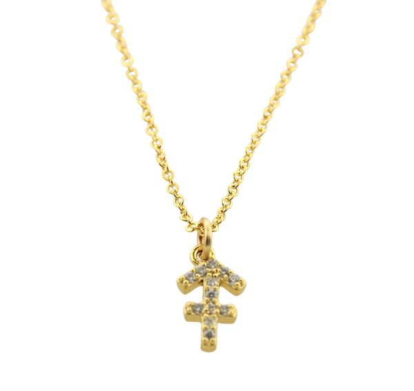 Sagittarius CZ Zodiac Necklace