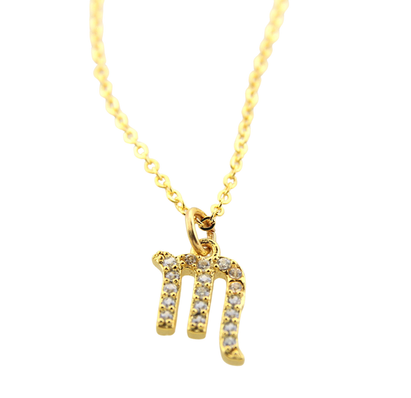 Scorpio CZ Zodiac Necklace