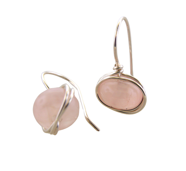 Enduring Earring - Rose Quartz Sterling SIlver