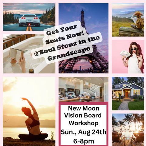 New Moon Vision Board Workshop, Sunday August 24th 6-8pm