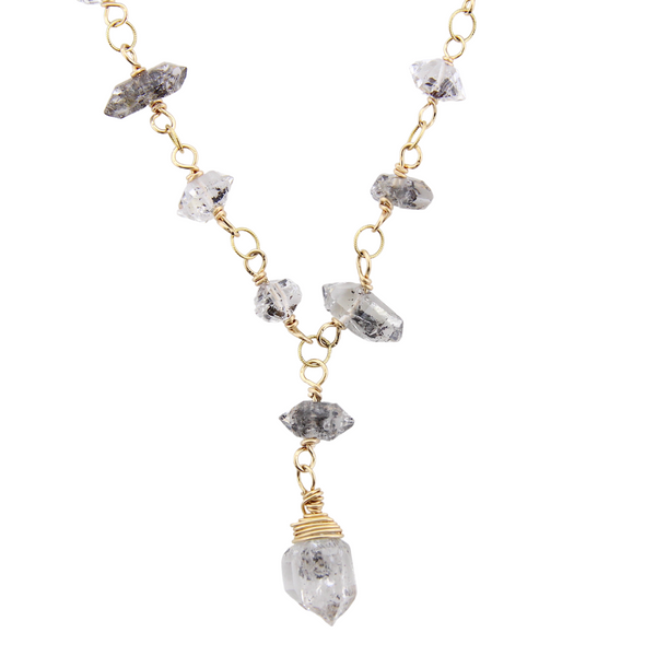 Whimsy Necklace - Herkimer   Diamond (quartz)