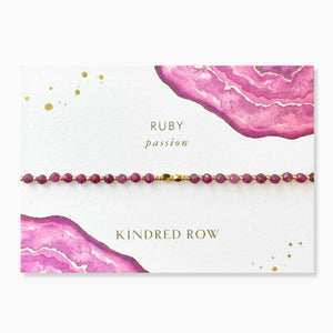 Kindred Row - Ruby Bracelet